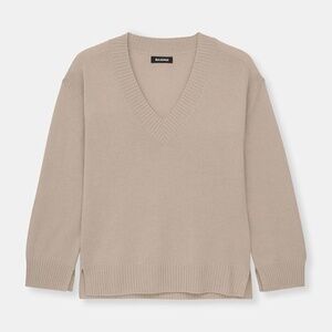 Naadam Womens Signature Cashmere V-Neck Sweater